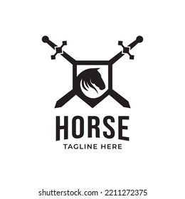 horse logo icon vector template.