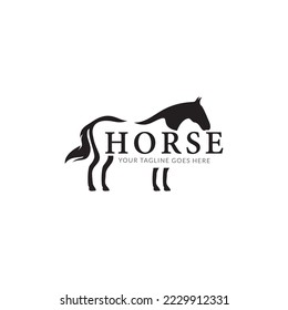 horse logo icon vector template.