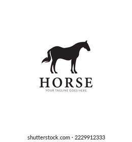 horse logo icon vector template.