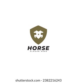 horse logo icon vector template.