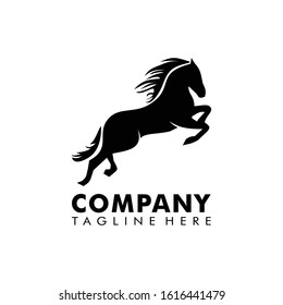 Horse logo illustration vector shilloutte