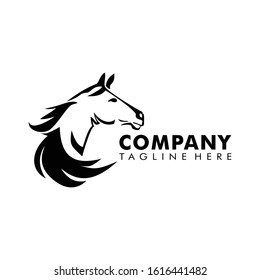 Horse logo illustration vector shilloutte