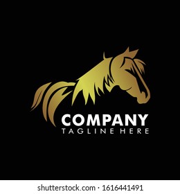 Horse logo illustration vector shilloutte