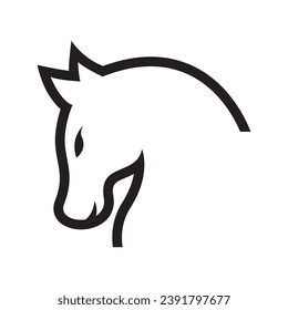 Horse logo images illustration design