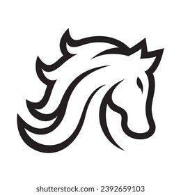 Horse logo images illustration design