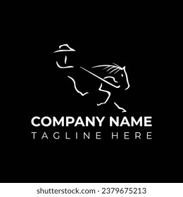 Horse Logo, Isolated Vector Animal Template for Logo Company, Icon, Symbol, Company logo.