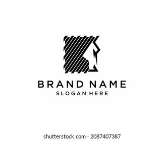 Logotipo de caballo, vector de línea de caballo, logotipo de caballo abstracto, vector de caballo animal