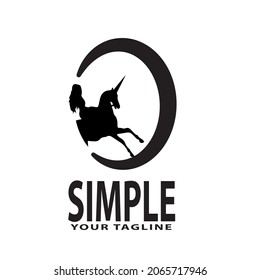 Horse logo. Minimalist logo design. Creative logos. Beautiful and simple elements.