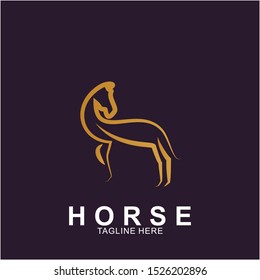 Horse Logo with modern concept. Icon horse vector illustration