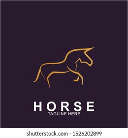 Horse Logo with modern concept. Icon horse vector illustration