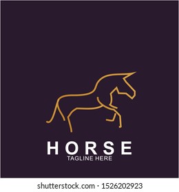 Horse Logo with modern concept. Icon horse vector illustration