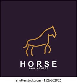 Horse Logo with modern concept. Icon horse vector illustration