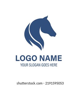Horse logo name icon. Vector illustration