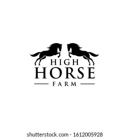 Horse Logo Race Logo Design Horse Stock Vector (Royalty Free ...