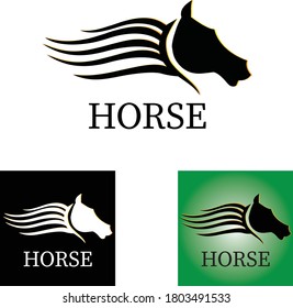logotipo de caballo listo para su uso en formato vectorial