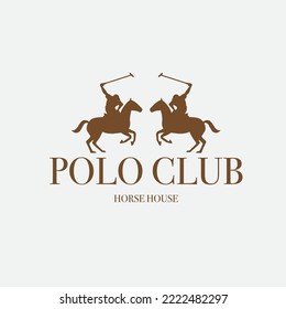 horse logo with rider, emblem