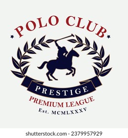 horse logo with rider, emblem