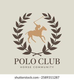 horse logo with rider, emblem
