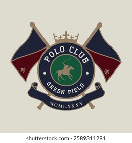 horse logo with rider, emblem
