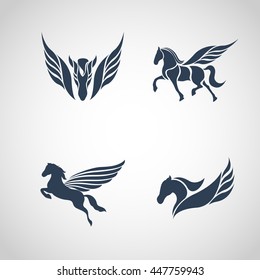 Horse logo set