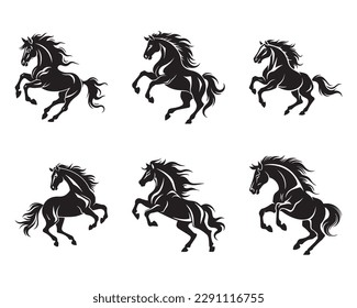 Horse logo set - Premium design collection - Vector Illustration