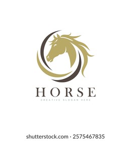 horse logo. horse silhouette. horse head vector.