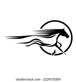 horse logo , simple and clean