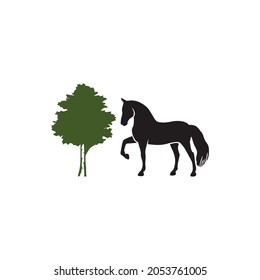 horse logo simple clean and elegance