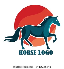 horse logo simple elegance and clean