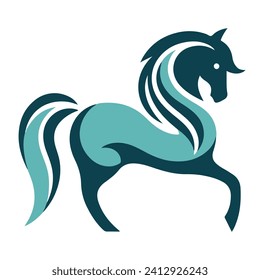 horse logo simple elegance and clean
