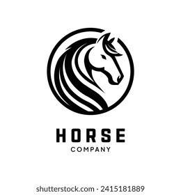 Horse logo simple elegance and clean