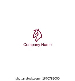 Horse logo with simple and elegant design is perfect for your business.