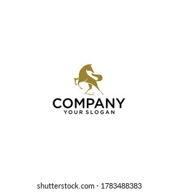 Horse logo. Stable, farm,Valley,Company, Race logo design.