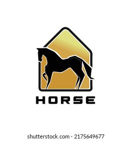 Horse Logo Stable Farmvalleycompany Race Logo Stock Vector