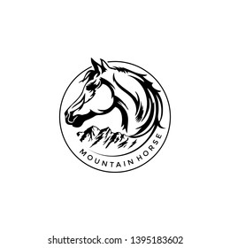 horse logo stock vector template