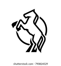Horse logo, symbol.