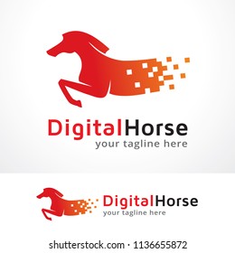 Horse Logo Template Design, Symbol, Icon