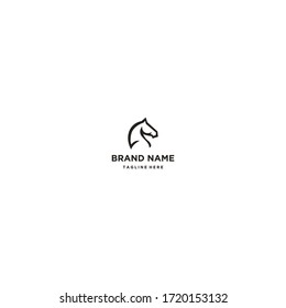 Horse logo template design in Vector illustration and logotype