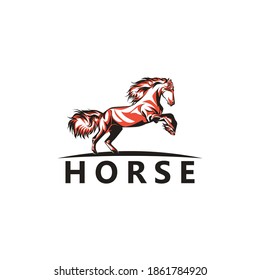 Vector de diseño de plantillas de logotipo de caballo