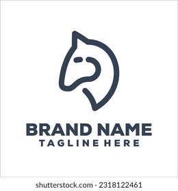 Horse Logo Template Design vector