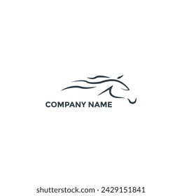 Diseño de plantilla de logotipo de caballo