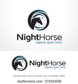 Horse Logo Template Design Vector