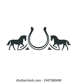 Horse Logo Template 
Horseshoe Vector Template 