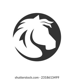 horse logo template. Icon Illustration Brand Identity. Isolated and flat illustration. Vector graphic