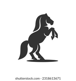 horse logo template. Icon Illustration Brand Identity. Isolated and flat illustration. Vector graphic