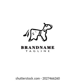 horse logo template icon modern vector illustration