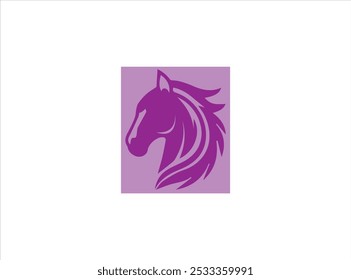Horse logo template, icon , vector and illustration .