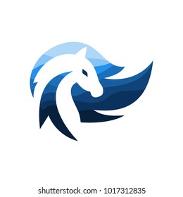 Horse Logo Template Stock Photo