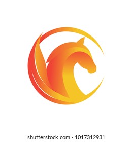 Horse Logo Template Stock Photo