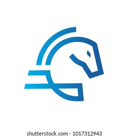 Horse Logo Template Stock Photo